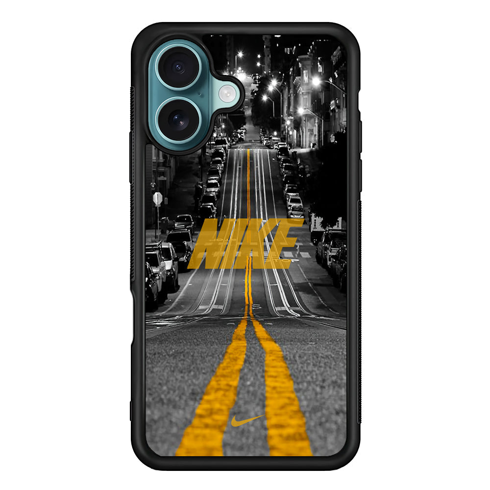 Nike Night Yellow Flames iPhone 16 Plus Case - Xtracase