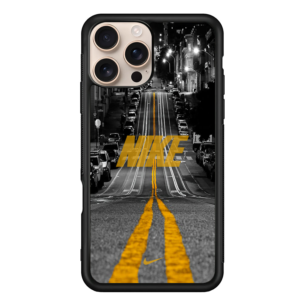 Nike Night Yellow Flames iPhone 16 Pro Max Case - Xtracase