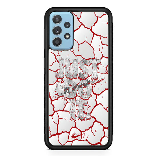 Nike On The Red Crack Samsung Galaxy A72 Case-Xtracase