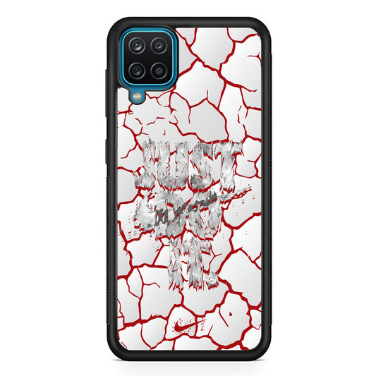 Nike On The Red Crack Samsung Galaxy A12 Case-Xtracase