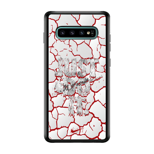 Nike On The Red Crack Samsung Galaxy S10 Case-Xtracase