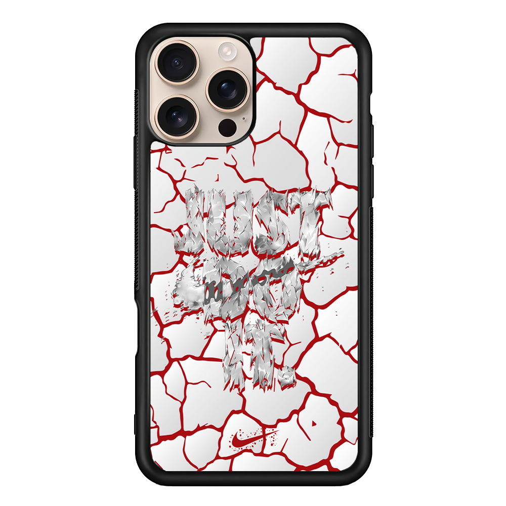 Nike On The Red Crack iPhone 16 Pro Max Case - Xtracase