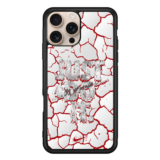 Nike On The Red Crack iPhone 16 Pro Max Case - Xtracase