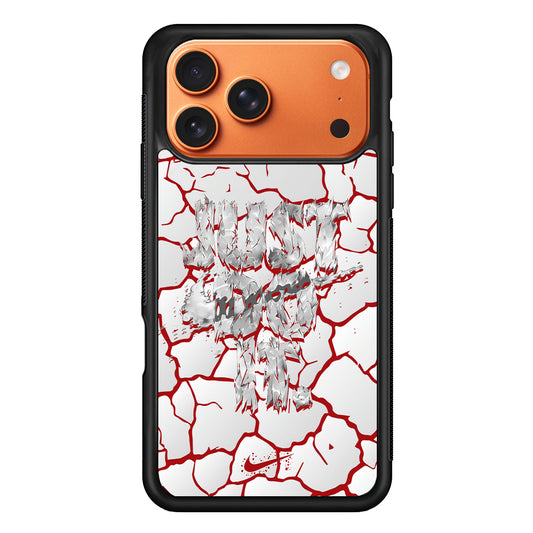 Nike On The Red Crack iPhone 17 Pro Max Case