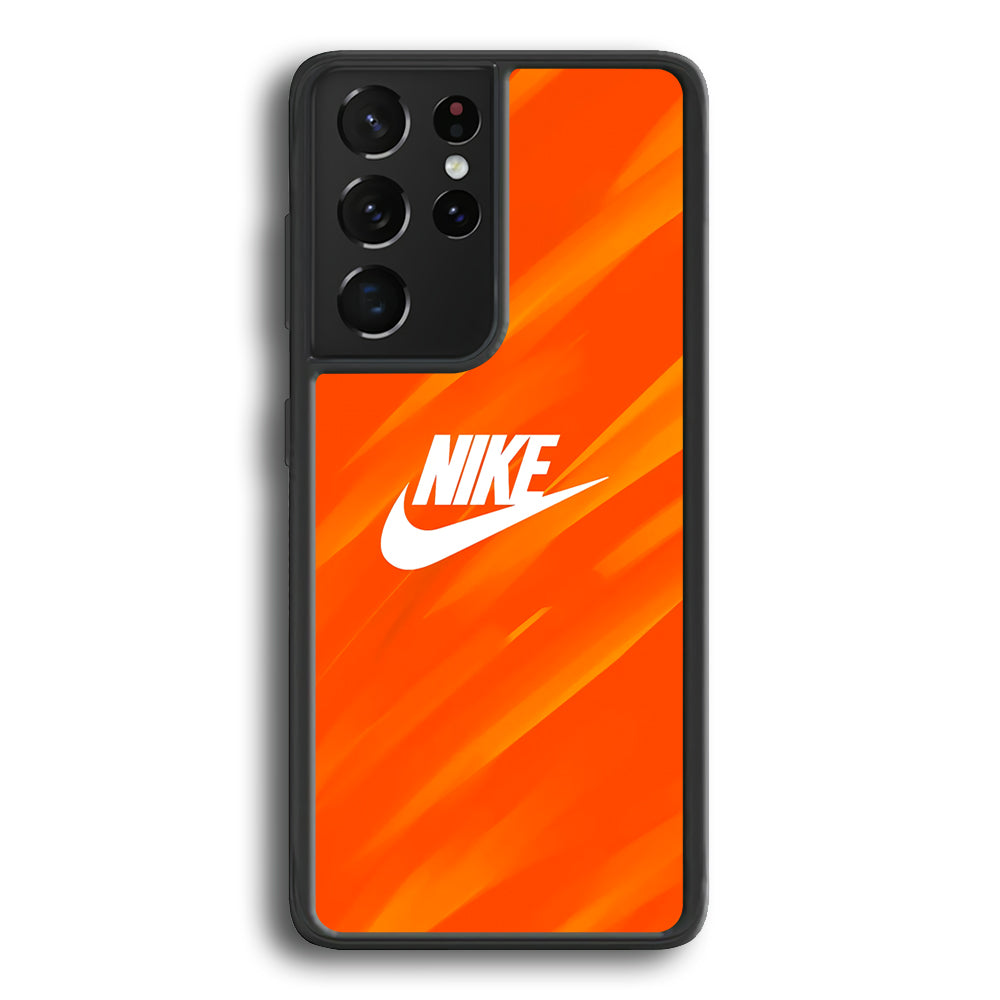 Nike Orange Vibes Samsung Galaxy S21 Ultra Case-Xtracase