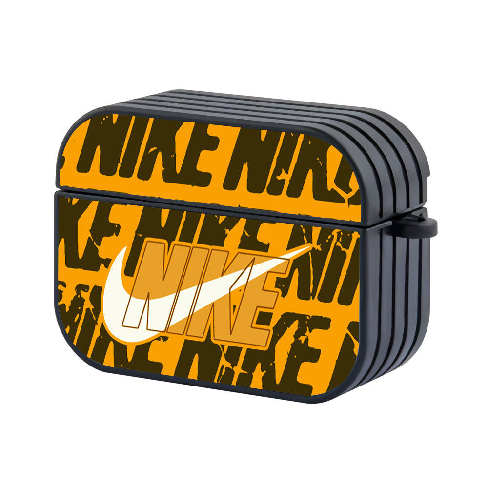 Nike Patern in Orange Apple Airpods Pro 2 Case - Xtracase