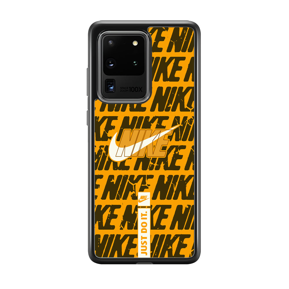 Nike Patern in Yellow Samsung Galaxy S20 Ultra Case-Xtracase