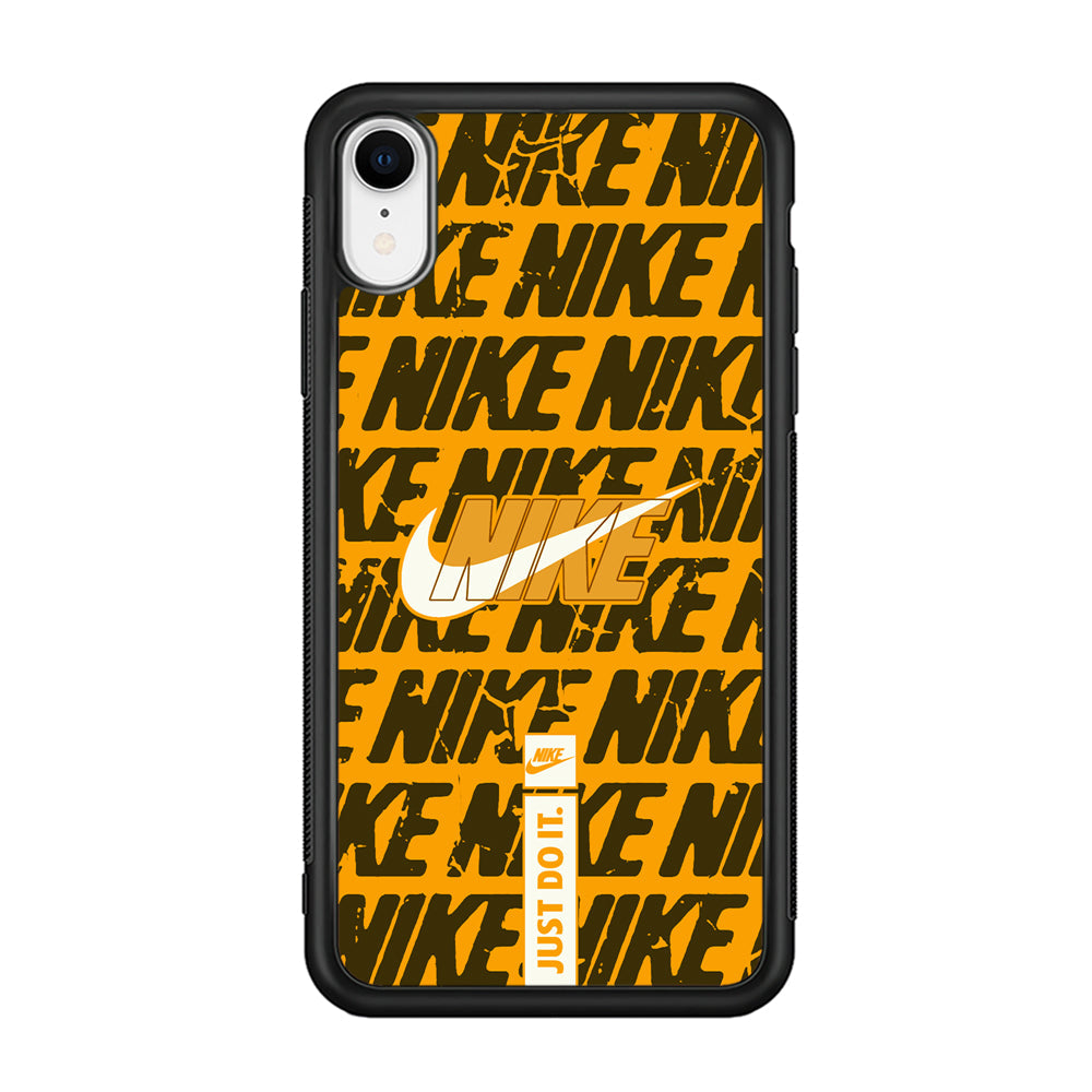 Nike Patern in Yellow iPhone XR Case-Xtracase
