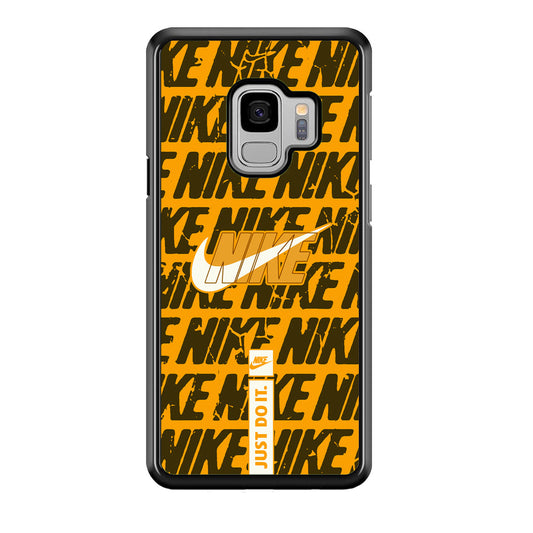 Nike Patern in Yellow Samsung Galaxy S9 Case-Xtracase