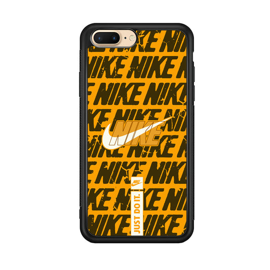 Nike Patern in Yellow iPhone 8 Plus Case-Xtracase