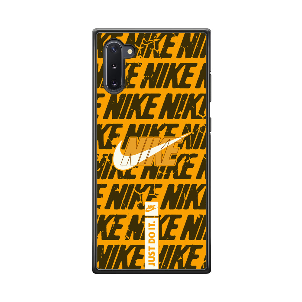 Nike Patern in Yellow Samsung Galaxy Note 10 Case-Xtracase