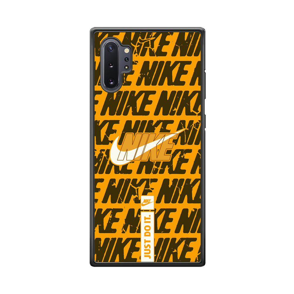 Nike Patern in Yellow Samsung Galaxy Note 10 Plus Case-Xtracase