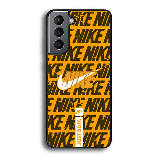Nike Patern in Yellow Samsung Galaxy S21 Plus Case-Xtracase