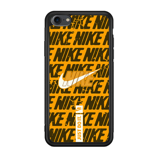 Nike Patern in Yellow iPhone 8 Case-Xtracase