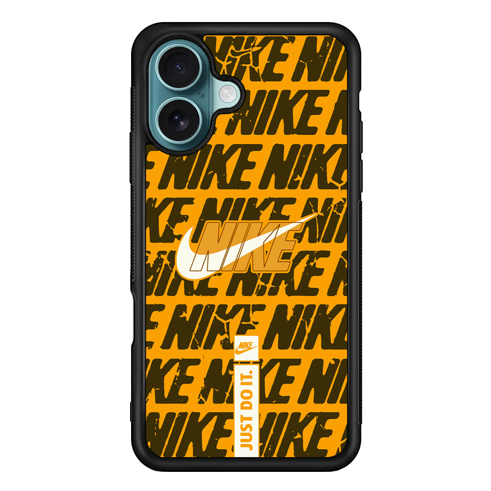 Nike Patern in Yellow iPhone 16 Plus Case - Xtracase