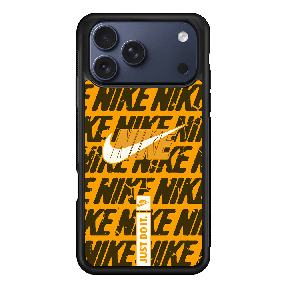 Nike Patern in Yellow iPhone 17 Pro Case - Xtracase
