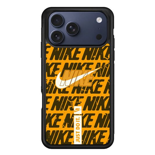 Nike Patern in Yellow iPhone 17 Pro Case - Xtracase
