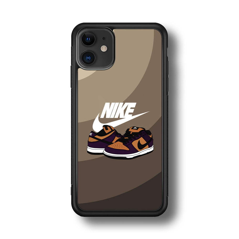 Nike Purple in Brown Layer iPhone 11 Case-Xtracase