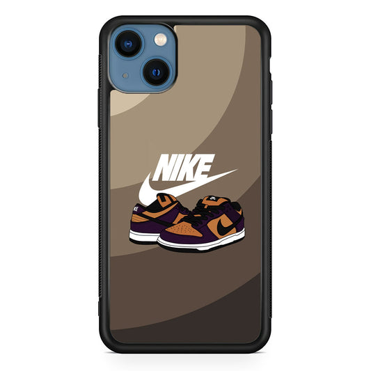 Nike Purple in Brown Layer iPhone 13 Case-Xtracase