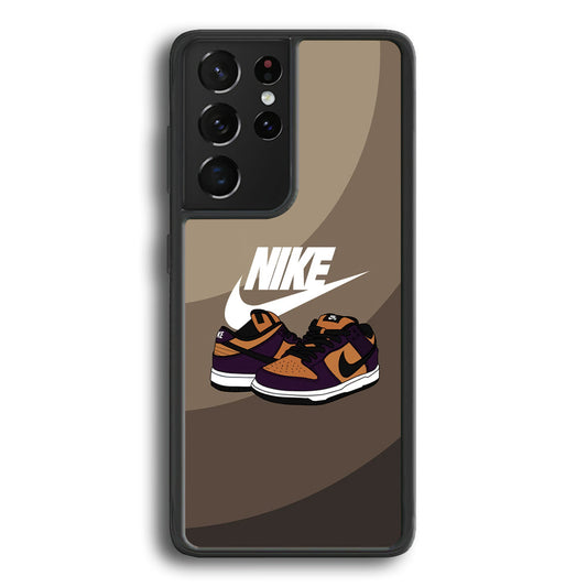 Nike Purple in Brown Layer Samsung Galaxy S21 Ultra Case-Xtracase