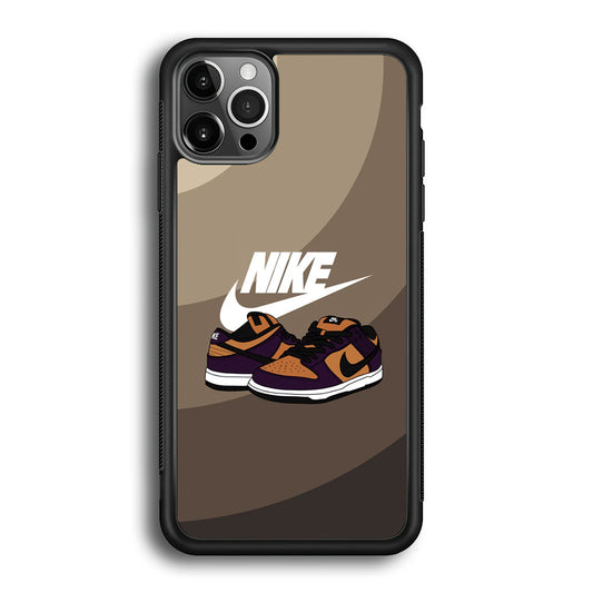 Nike Purple in Brown Layer iPhone 12 Pro Case-Xtracase