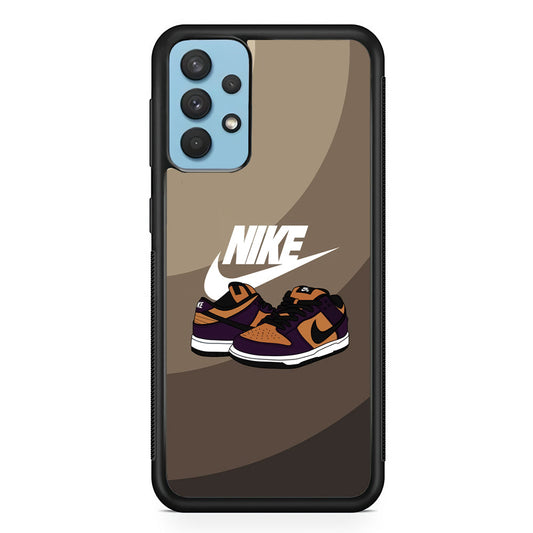 Nike Purple in Brown Layer Samsung Galaxy A32 Case-Xtracase
