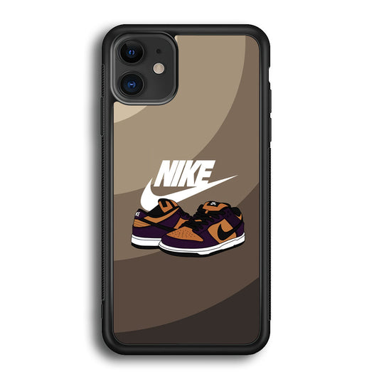 Nike Purple in Brown Layer iPhone 12 Case-Xtracase