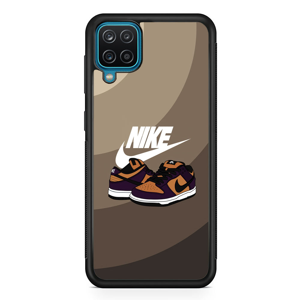 Nike Purple in Brown Layer Samsung Galaxy A12 Case-Xtracase