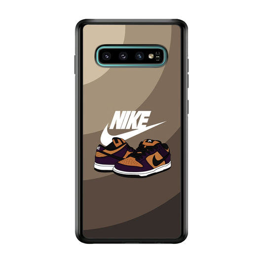 Nike Purple in Brown Layer Samsung Galaxy S10 Case-Xtracase