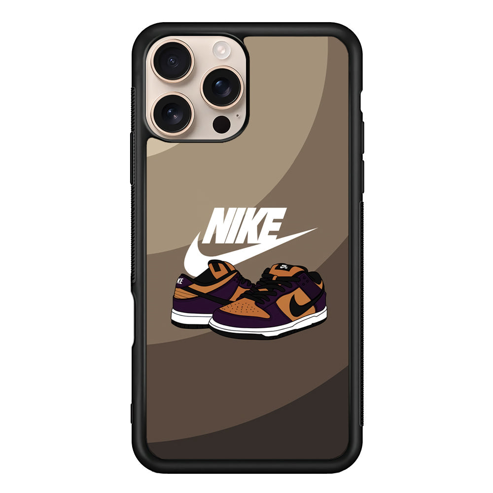 Nike Purple in Brown Layer iPhone 16 Pro Max Case - Xtracase