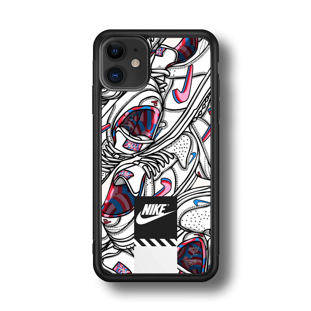 Nike Rainbow in White Cloud iPhone 11 Case-Xtracase