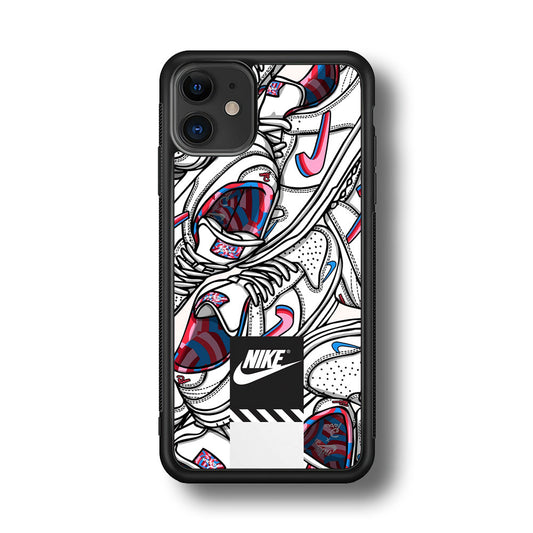 Nike Rainbow in White Cloud iPhone 11 Case-Xtracase