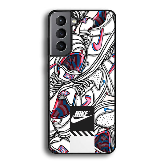 Nike Rainbow in White Cloud Samsung Galaxy S21 Plus Case-Xtracase