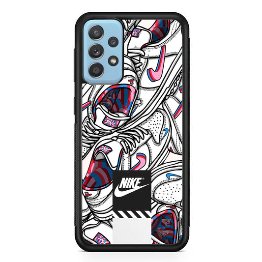 Nike Rainbow in White Cloud Samsung Galaxy A72 Case-Xtracase