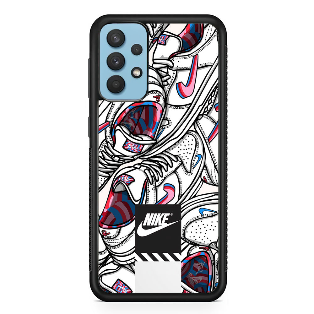 Nike Rainbow in White Cloud Samsung Galaxy A32 Case-Xtracase