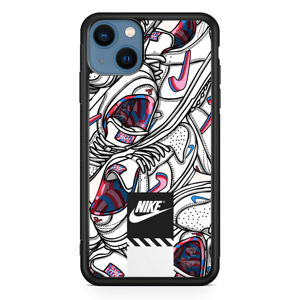 Nike Rainbow in White Cloud iPhone 15 Case-Xtracase