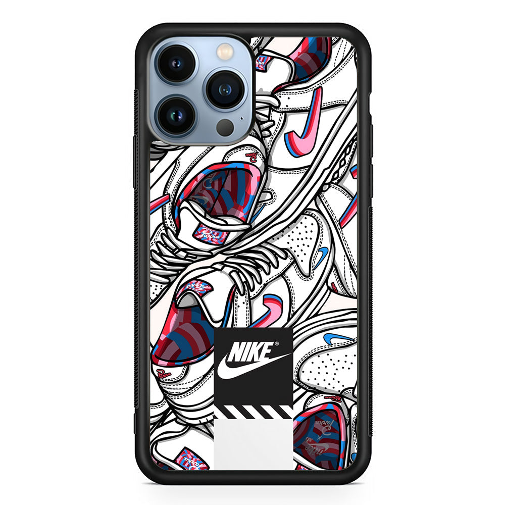 Nike Rainbow in White Cloud iPhone 14 Pro Max Case-Xtracase