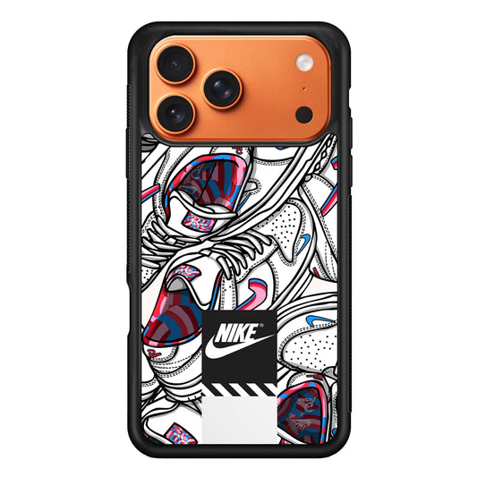 Nike Rainbow in White Cloud iPhone 17 Pro Max Case