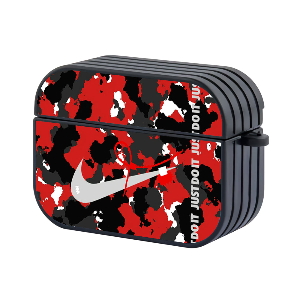 Nike Red Camouflage Camo Apple Airpods Pro 2 Case - Xtracase