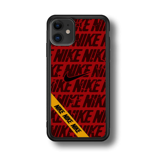 Nike Red From Lightning iPhone 11 Case-Xtracase