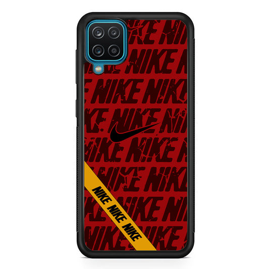 Nike Red From Lightning Samsung Galaxy A12 Case-Xtracase
