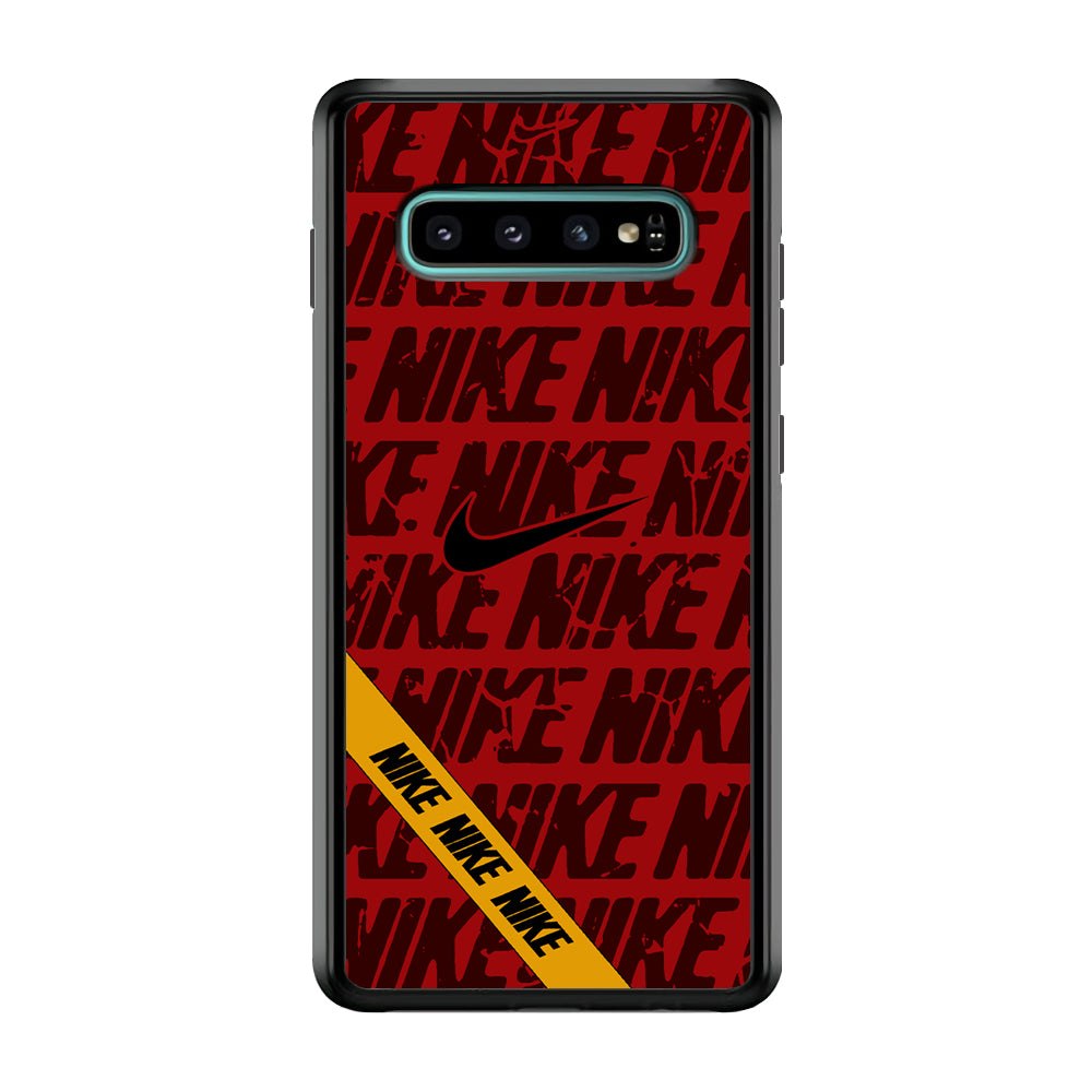 Nike Red From Lightning Samsung Galaxy S10 Plus Case-Xtracase
