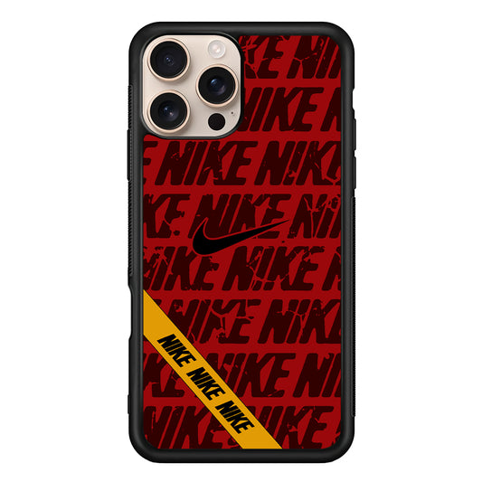 Nike Red From Lightning iPhone 16 Pro Case - Xtracase