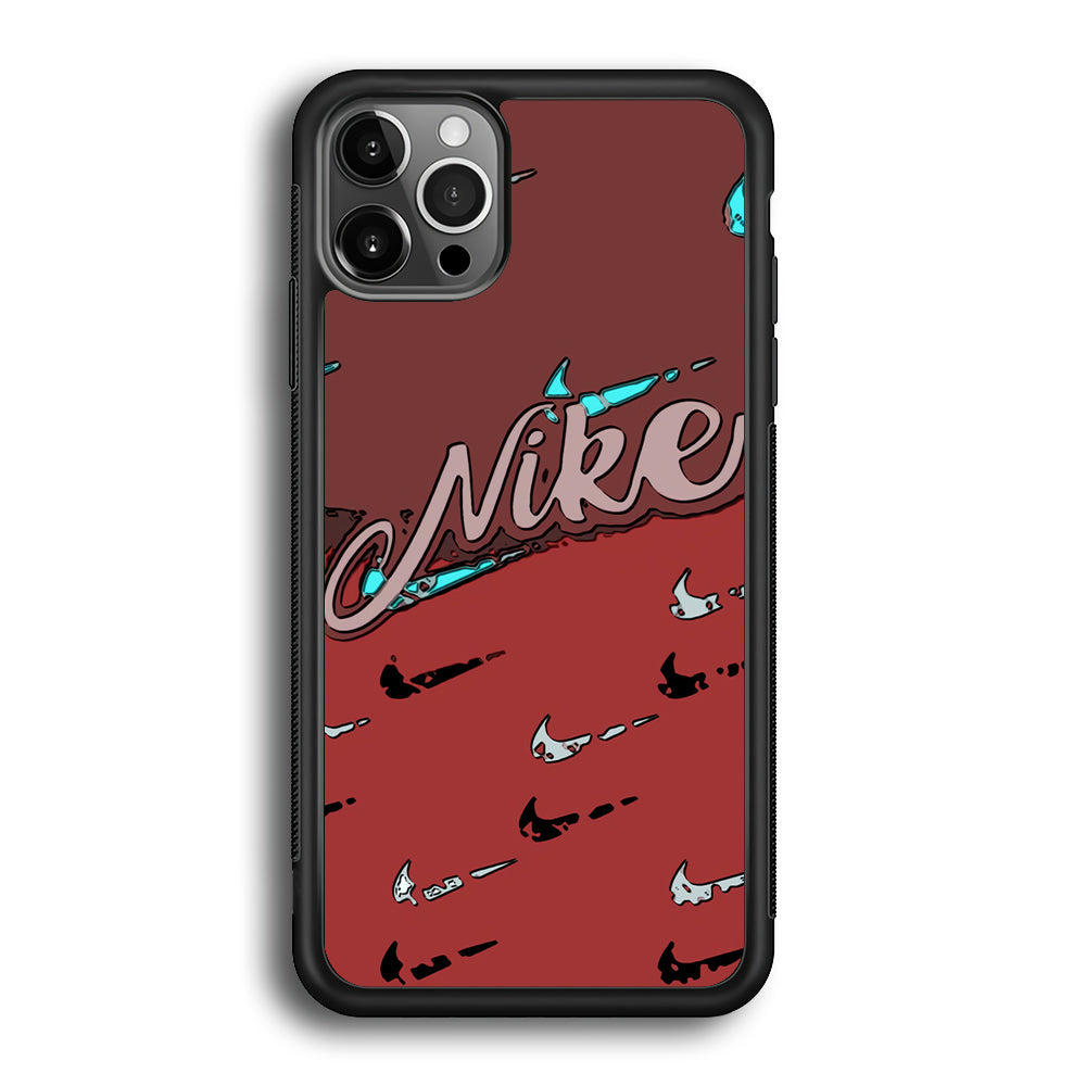Nike Red Layer Art iPhone 12 Pro Case-Xtracase