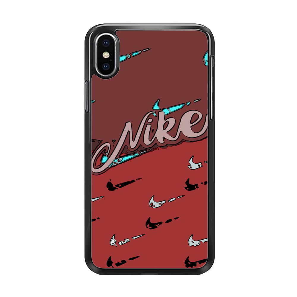 Nike Red Layer Art iPhone XS Case-Xtracase