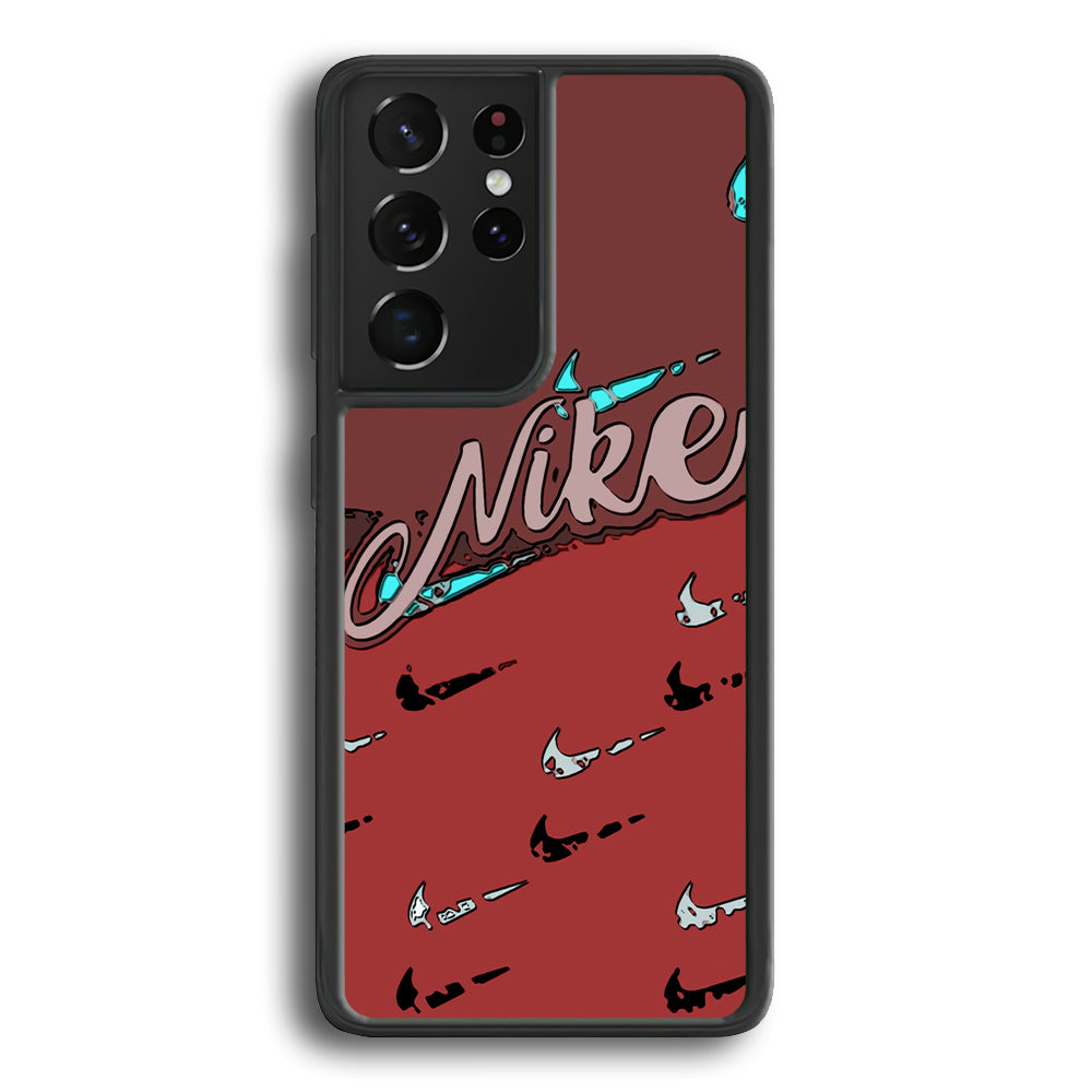 Nike Red Layer Art Samsung Galaxy S25 Ultra Case-Xtracase