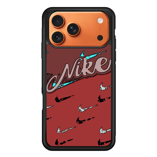 Nike Red Layer Art iPhone 17 Pro Max Case