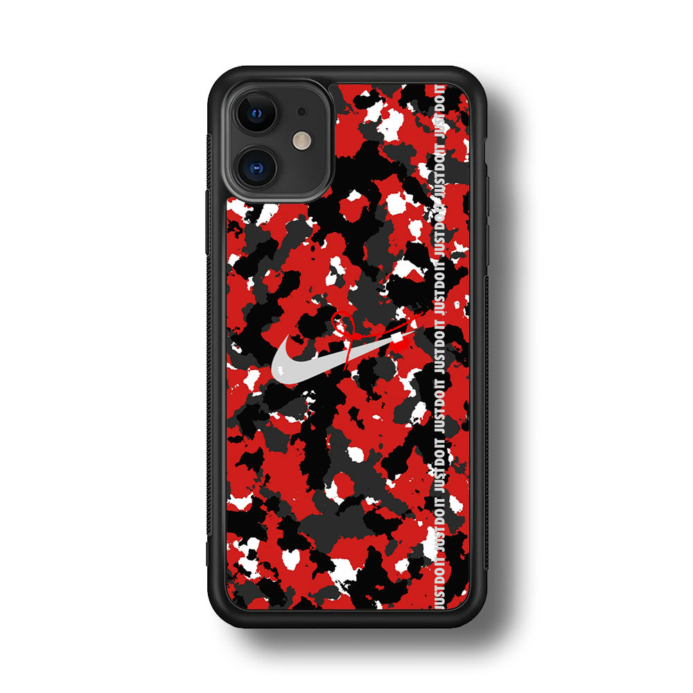Nike Red Splash Camouflage iPhone 11 Case-Xtracase