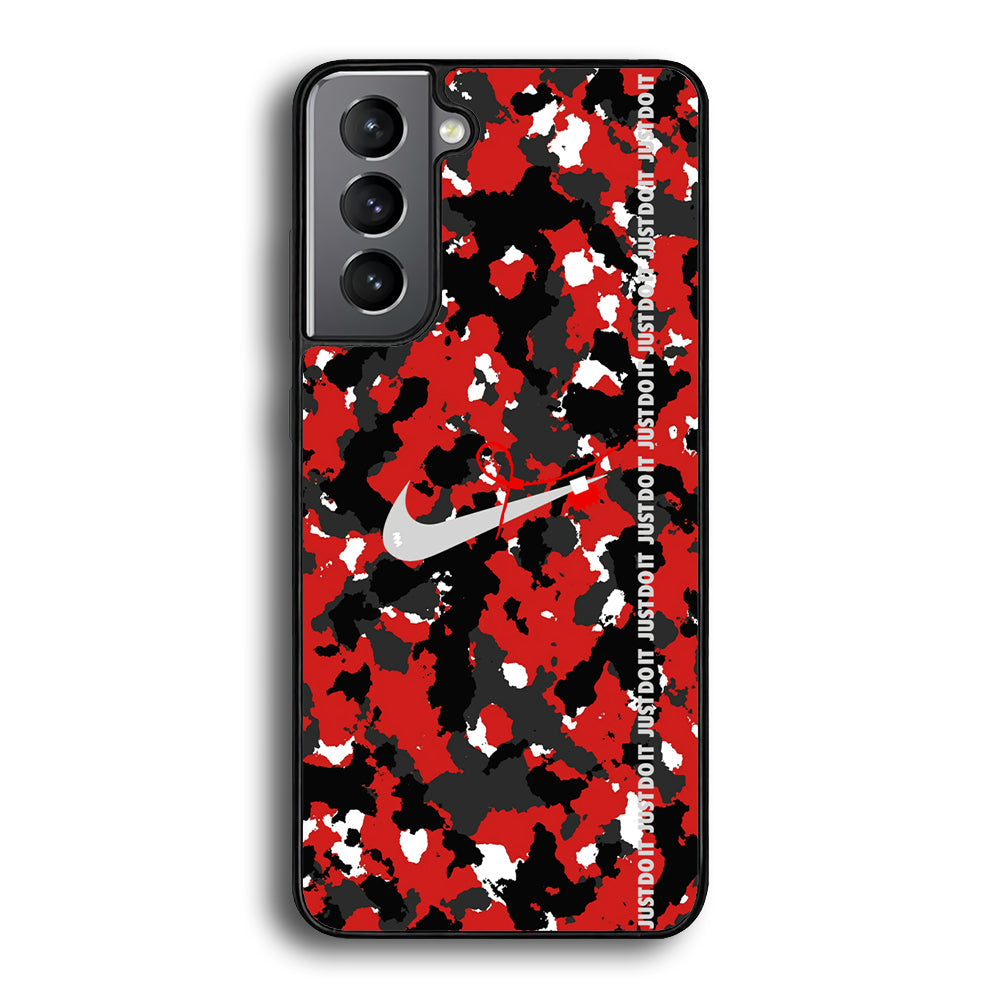 Nike Red Splash Camouflage Samsung Galaxy S21 Plus Case-Xtracase