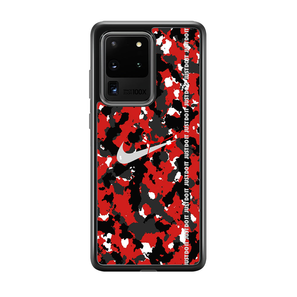 Nike Red Splash Camouflage Samsung Galaxy S20 Ultra Case-Xtracase